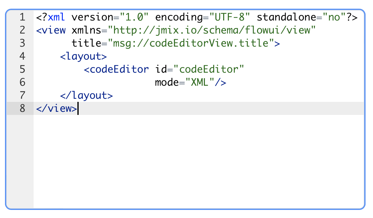 Code editor